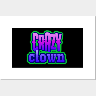 Crazy Clown Posters and Art